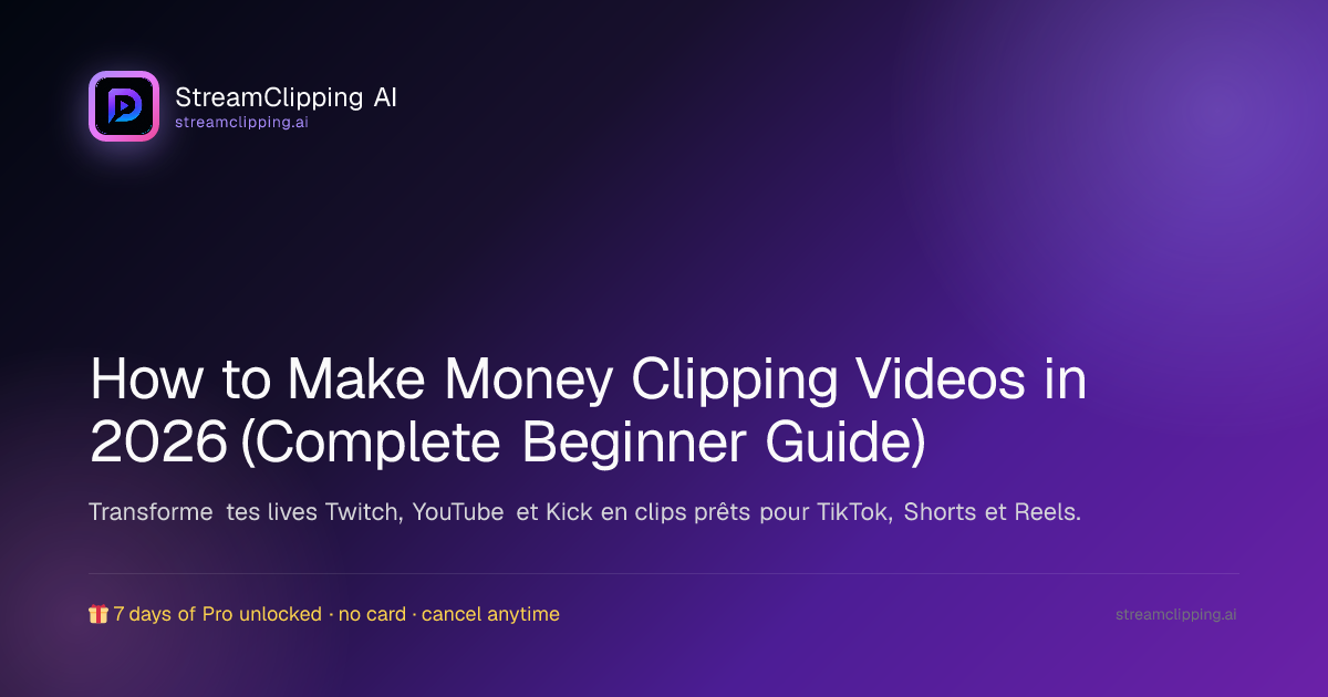 How to make money clipping videos in 2026, content rewards CPM and a beginner clipper playbook