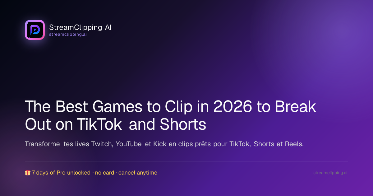 Best games to clip in 2026 for TikTok and Shorts, ranked by genre battle royale horror rage games