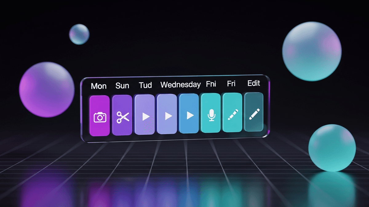 2026 pro streamer editorial calendar, week breakdown streams clips posts