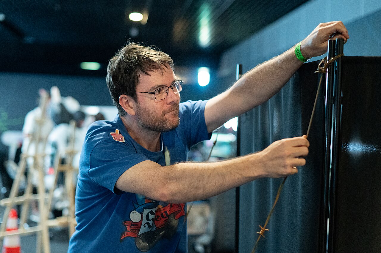 Frédéric Molas, the Joueur du Grenier, at ZEvent 2025.